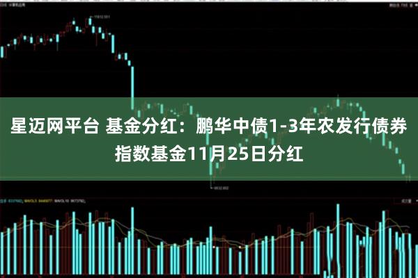 星迈网平台 基金分红：鹏华中债1-3年农发行债券指数基金11月25日分红